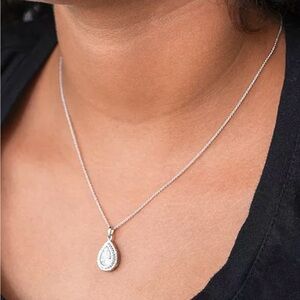 Bridge Diamond Pendant 1/4 Carat Diamond.  Pear Drop. Chain NOT included.